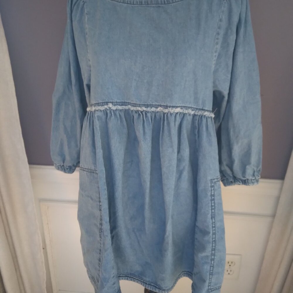 FREE PEOPLE DEMIN MINI DRESS S/P